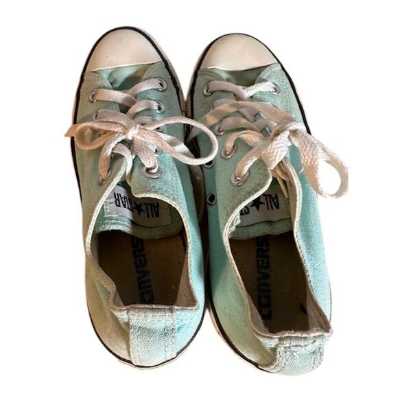 Converse All Star Bay Blue Low Top Lace Up Chuck Taylor Sneaker Women Sz 6 - Picture 6 of 8